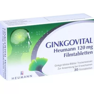 GINKGOVITAL Heumann 120 mg filmom obložene tablete, 30 kom