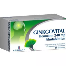 GINKGOVITAL Heumann 240 mg filmom obložene tablete, 80 kom