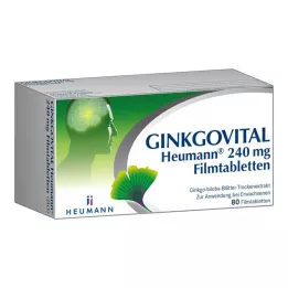 GINKGOVITAL Heumann 240 mg filmom obložene tablete, 80 kom