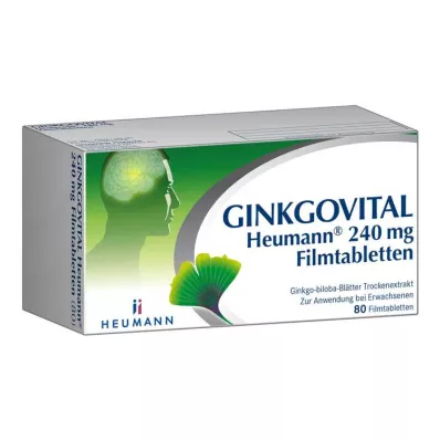 GINKGOVITAL Heumann 240 mg filmom obložene tablete, 80 kom