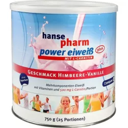 HANSEPHARM Power protein plus malina vanilija plv., 750 g