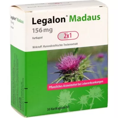 LEGALON Madaus 156 mg kapsule tvrde, 30 kom