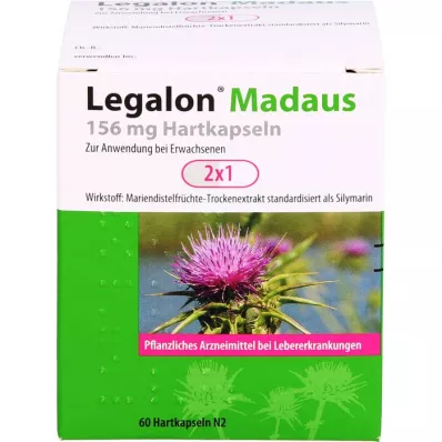 LEGALON Madaus 156 mg tvrde kapsule, 60 kom