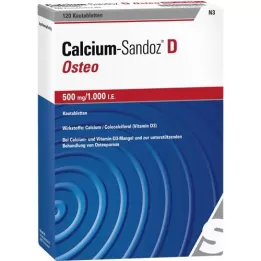 CALCIUM SANDOZ D Osteo 500 mg/1000 IU tableta za žvakanje, 120 kom