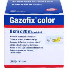 GAZOFIX fiksirajući zavoj u boji kohezivni 8 cmx20 m žuti, 1 kom