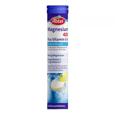 ABTEI Magnezij 400 Plus Vitamin C+E šumeća tableta, 15 kom