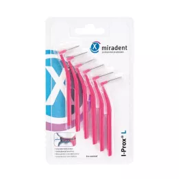 MIRADENT Interdentalna četkica I-Prox L 0,4 mm roza, 6 komada