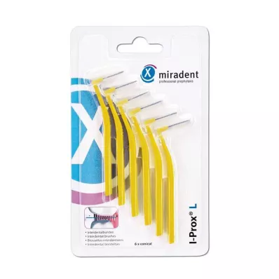 MIRADENT Interdentalna četkica I-Prox L 0,5 mm žuta, 6 komada
