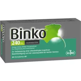 BINKO 240 mg filmom obložene tablete, 30 kom