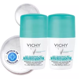 VICHY DEO Roll-on Anti Stains 48h, 2X50 ml