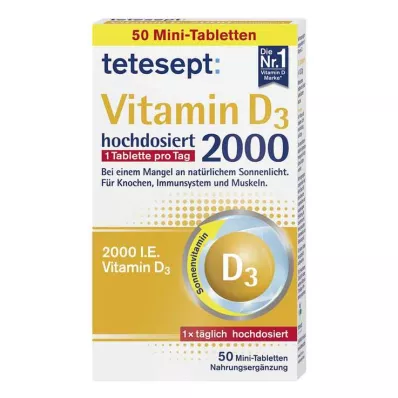 TETESEPT Vitamin D3 2.000 filmom obloženih tableta, 50 kom