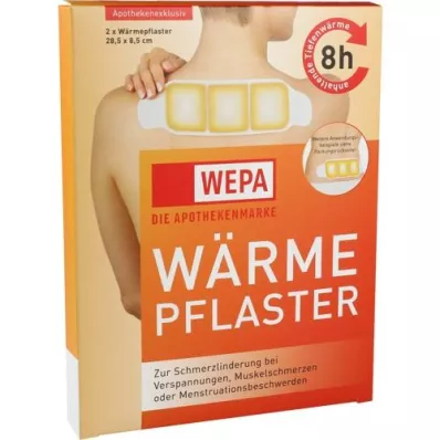 WÄRMEPFLASTER Vrat/leđa 8,5x28,5 cm WEPA, 2 kom