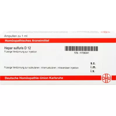 HEPAR SULFURIS D 12 ampula, 8X1 ml