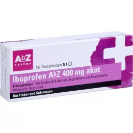 IBUPROFEN AbZ 400 mg akutne filmom obložene tablete, 10 kom