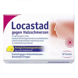 Locastad za bolno grlo 2mg/0,6mg/1,2mg med/limun (24 kom.)