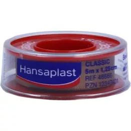 HANSAPLAST Fixierpfl.Classic 1,25 cmx5 m potisak, 1 kom