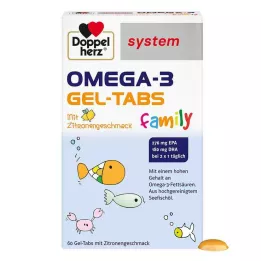 DOPPELHERZ Omega-3 Gel-Tabs obiteljski sustav, 60 kom