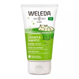 WELEDA Dječji 2u1 tuš &amp; Šampon s pjenušavom limetom, 150 ml
