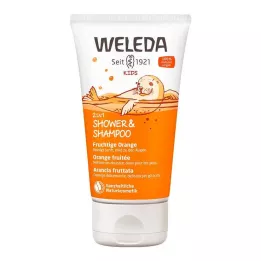 WELEDA Dječji 2u1 tuš &amp; šampon Fruity Orange, 150 ml