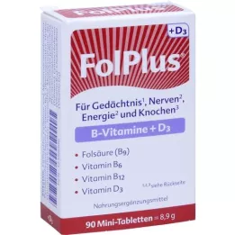 FOLPLUS+D3 tablete, 90 kom