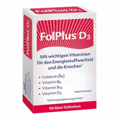 Folplus + D3 tablete, 90 tableta