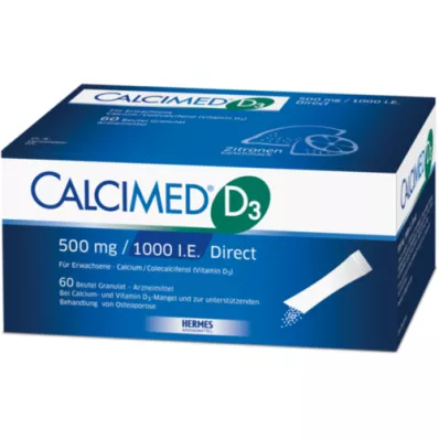 CALCIMED D3 500 mg/1000 IU izravne granule, 60 kom