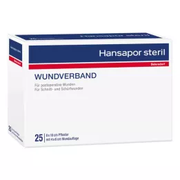 HANSAPOR sterilna obloga za rane 8x10 cm, 3 kom
