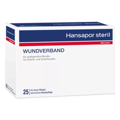 Hansapor sterilna obloga za rane 8x10 cm (3 komada)