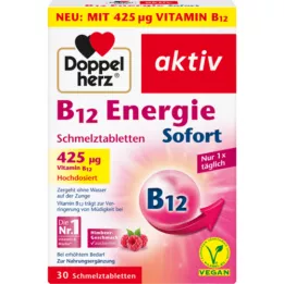 DOPPELHERZ B12 Energy Instant Melt Tablete, 30 kom