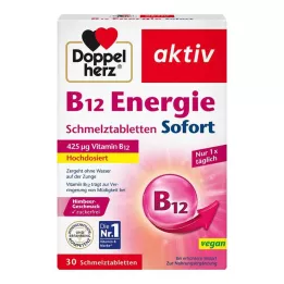 DOPPELHERZ B12 Energy Instant Melt Tablete, 30 kom