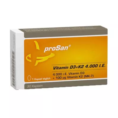 PROSAN Vitamin D3+K2 4.000 IU kapsule, 30 kom