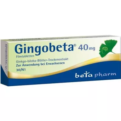 Gingobeta 40 mg filmom obložene tablete, 30 kom