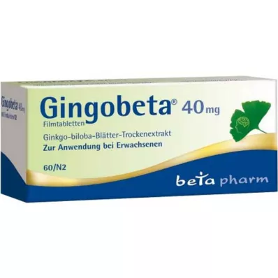 Gingobeta 40 mg filmom obložene tablete, 60 kom