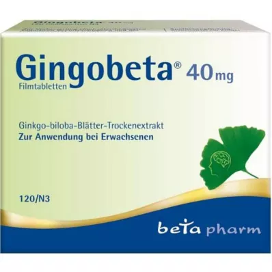 Gingobeta 40 mg filmom obložene tablete, 120 kom
