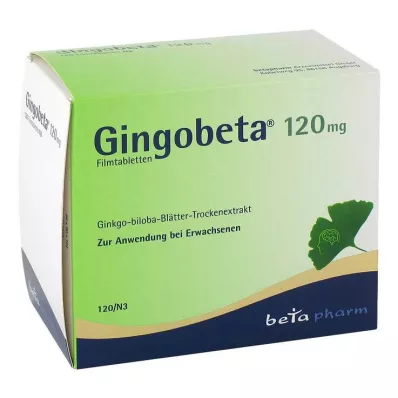 Gingobeta 120 mg filmom obložene tablete, 120 kom