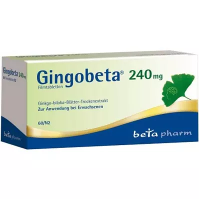 Gingobeta 240 mg filmom obložene tablete, 60 kom