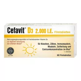 CEFAVIT D3 2.000 IU filmom obložene tablete, 60 kom