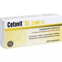 CEFAVIT D3 2.000 IU filmom obložene tablete, 100 kom