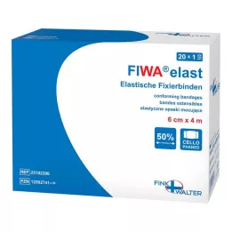 FIXIERBINDE elastična 8 cmx4 m celofanirana, 1 kom