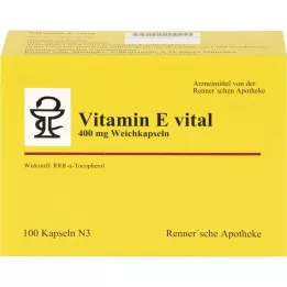 VITAMIN E VITAL 400 mg Rennersche Apotheke Softk., 100 kom