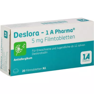 DESLORA-1A Pharma 5 mg filmom obložene tablete, 20 kom
