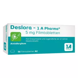 DESLORA-1A Pharma 5 mg filmom obložene tablete, 50 kom