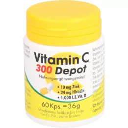 VITAMIN C 300 depot+cink+histidin+D kapsule, 60 kom