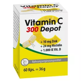 VITAMIN C 300 depot+cink+histidin+D kapsule, 60 kom