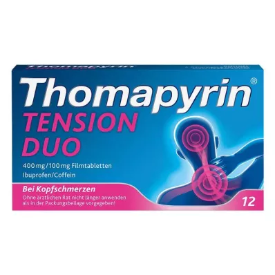 Thomapyrin TENSION DUO 400 mg / 100 mg filmom obložene tablete, 12 kom