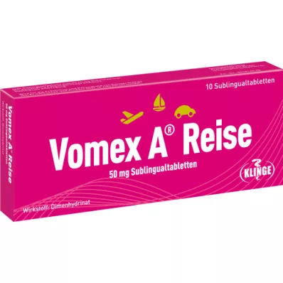 VOMEX A Travel 50 mg sublingvalne tablete, 10 kom