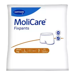 MOLICARE Fixpants kratke nogavice veličina L, 3 kom