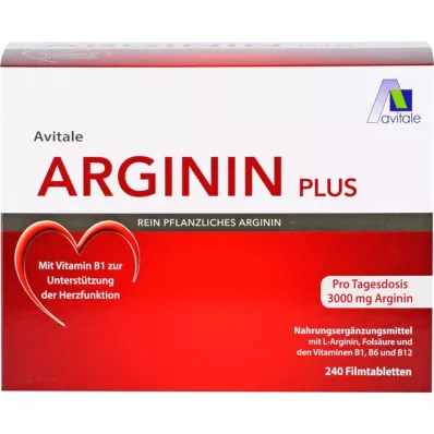 ARGININ PLUS Vitamin B1+B6+B12+folna kiselina film tableta, 240 kom