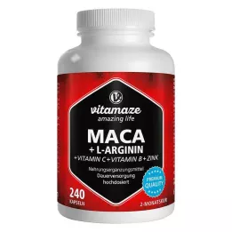 MACA 4:1 visoka doza + L-arginin kapsule, 240 kom