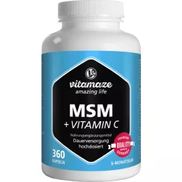 MSM HOCHDOSIERT+Vitamin C kapsule, 360 kom